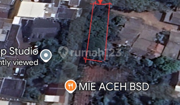 Kavling Sebelah Perumahan Villa Melati Mas Jelupang Tangerang Di Jelupang 1