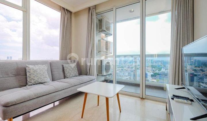 Apartemen Tengah Kota di Jakarta Pusat, Gandeng 2 bisa Beli Satuan, Fully Furnished 1