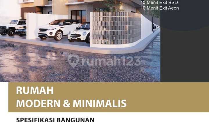 Rumah Modern Minimalis di Villa Melati Mas Serpong Tangerang Selatan 07/c