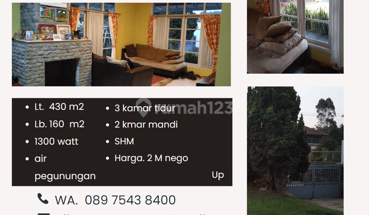 DIJUAL RUMAH SEMI VILLA DI DESA CIBODAS Rumah 1