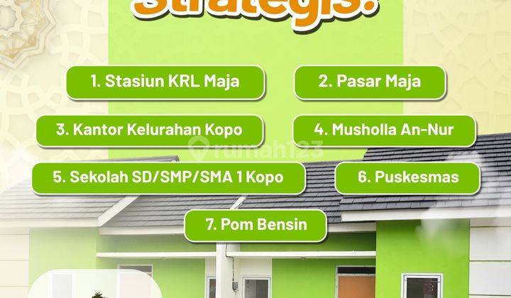 Rumah 2 K.tidur Cicilan 900ribuan bulan Dekat Stasiun Dan Sekolah 2
