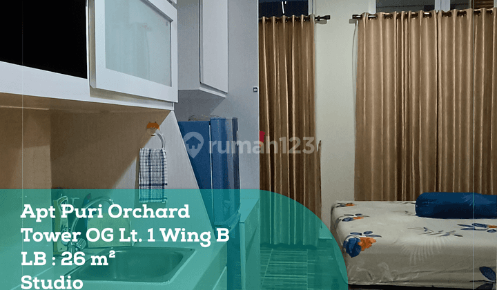 Dijual Apartemen Puri Orchard Twr Orange Groove Lt. 1 Tipe Studio 1