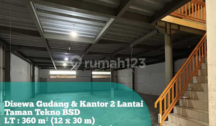 For Rent: 2-Story Warehouse & Office in Taman Tekno BSD, Block H9/10 For Rent: 2-Story Warehouse & Office in Taman Tekno BSD, Block H9/10