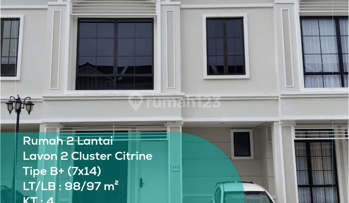 Dijual Rumah 2 Lantai di Lavon 2 Cluster Citrine, Tipe 7x14 1