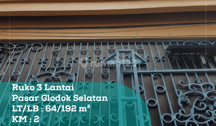 Dijual Rumah 3 Lantai di Pasar Glodok Selatan Untuk Usaha 1