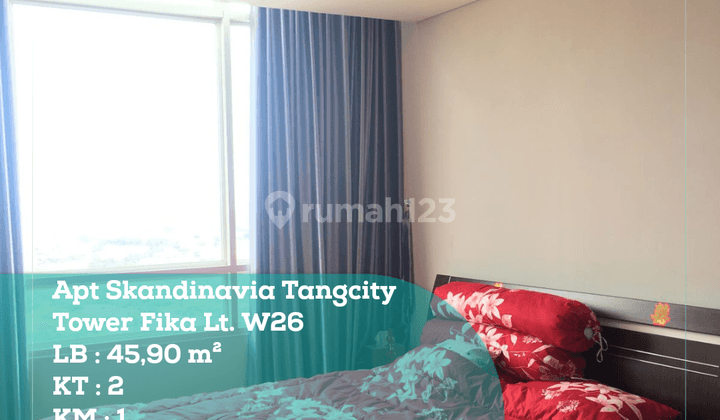 Dijual Apt 2 Kamar di Skandinavia Tangcity Tower Fika 1