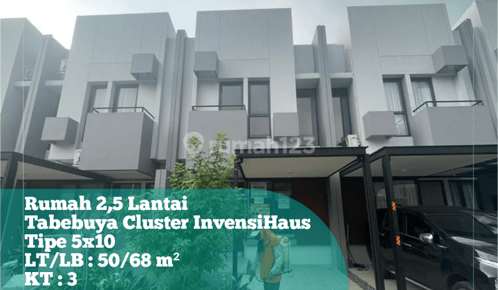 Dijual Rumah 2,5 Lantai di Tabebuya Clstr Invensihaus Bsd 5x10  1