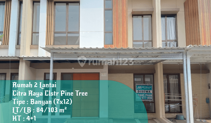 Disewa Rumah 2 Lantai di Citra Raya Cluster Pine Tree