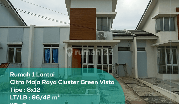 Dijual Rumah 1 Lantai Citra Maja Raya Cluster Green Vista Tipe 8x12  1