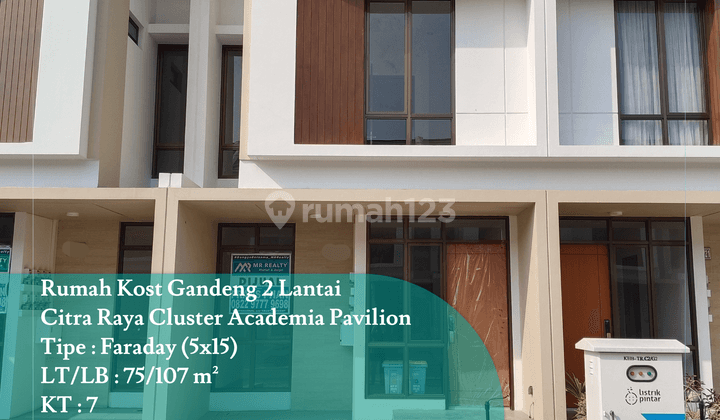 Dijual Gandeng Rumah 2 Lantai di Citra Raya Cluster Academia Pavilion Tipe Faraday No 19 1