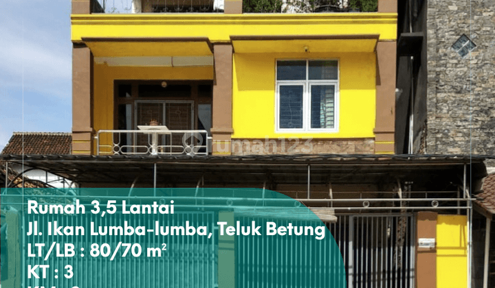 Dijual Rumah 3,5 Lantai di Teluk Betung Selatan 1