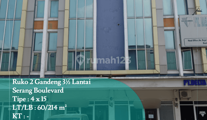 Disewa 2 Ruko Gandeng 3 Lantai di Ruko Serang Boulevard 1