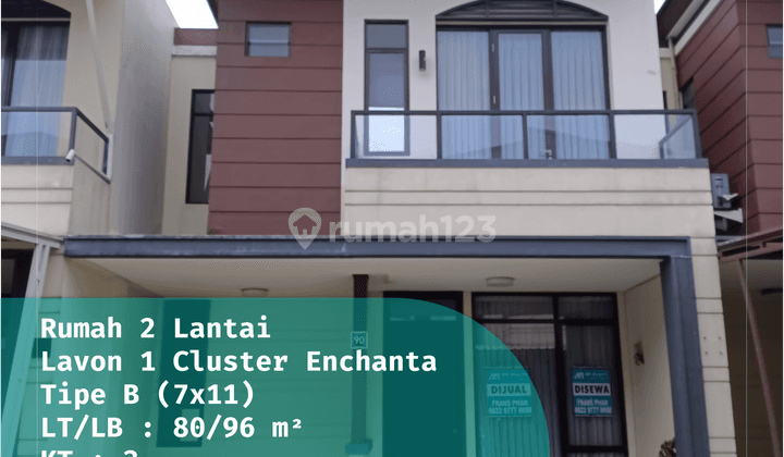 Disewa Rumah 2 Lantai di Lavon 1 Cluster Enchanta 1