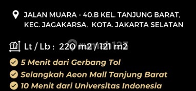 DIJUAL RUMAH DI JALAN MUARA JAGAKARSA JAKARTA SELATAN 2