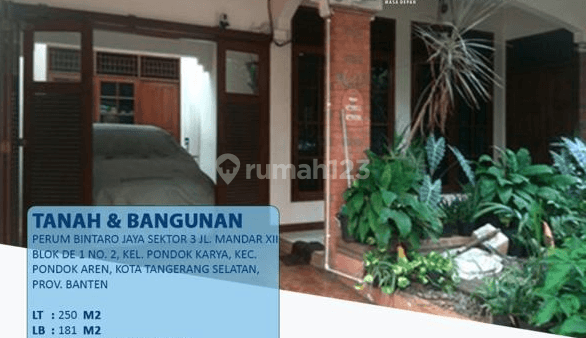 Rumah 2 Lantai Bagus SHM di Perum Bintaro Jaya Sektor 3 Jl. Mandar, Tangerang 1