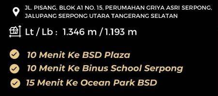 di Kontrakanjl Pisang Blok A1 No. 15, Tangerang Selatan 1.193 m SHM 2