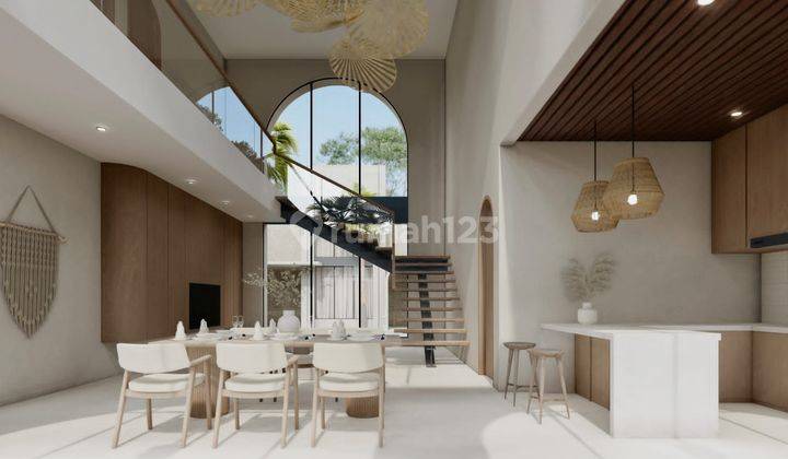 VILLA DGN PERPADUAN DESAIN BALINESE  EUROPEAN YG MEWAH DI BALANGAN - KUTA SELATAN, BALI 2