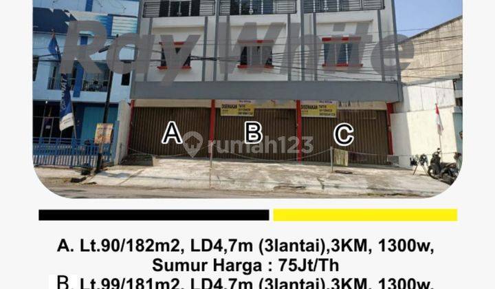 Ruko 3 Unit di Laweyan, Solo 182 M Bagus HS 1