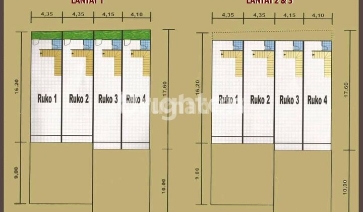 4 Ruko jejer Nol Jalan Raya Sukomanunggal 