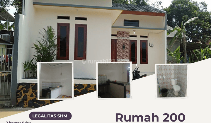 Dijual rumah cash tampilan manis dekat ke jalan Tol 1