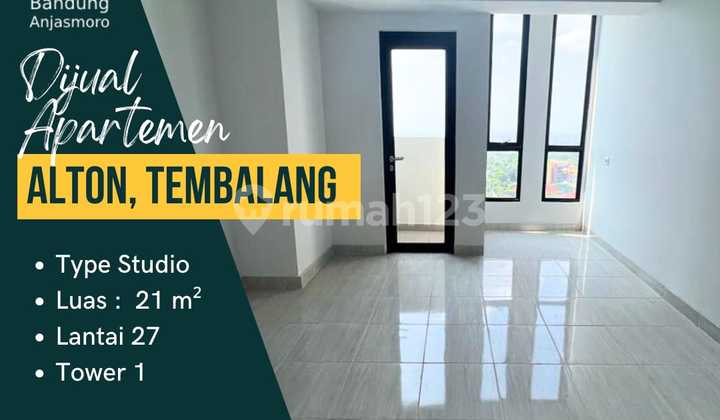 DIJUAL APARTEMEN ALTON LT 27 UNFURNISH TYPE STUDIO 1