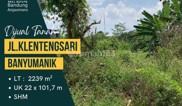 Dijual Tanah SHM Jl Klentengsari Banyumanik Semarang 1