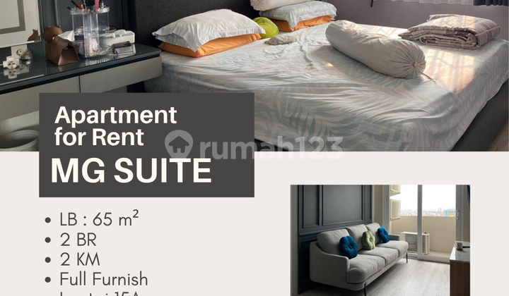 DISEWAKAN APARTEMEN MG SUITE LT 15A TYPE 2 BR SEMARANG TENGAH 1