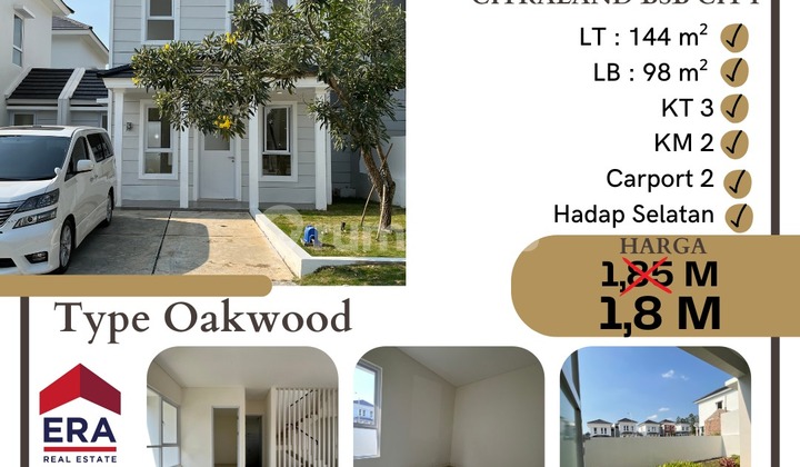 Dijual Rumah Baru Victoria Highland Type Oakwood Bsb City Mijen