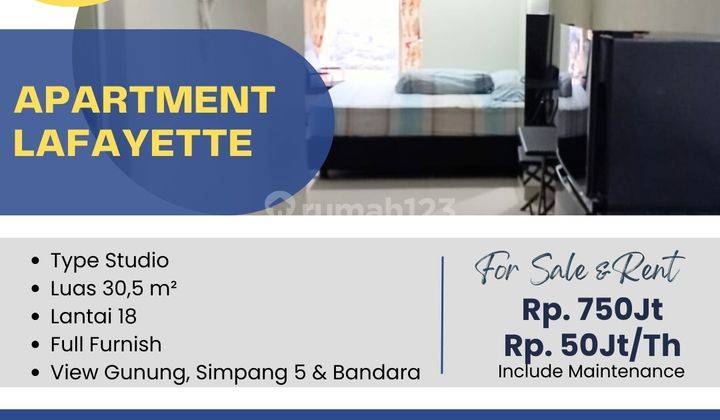 Jual Apartemen Lafayette Lantai 18 View 1