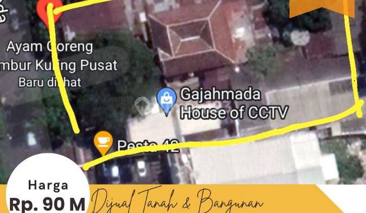 Dijual Tanah & Bangunan  di Jl. Gajahmada, Gajahmada 1