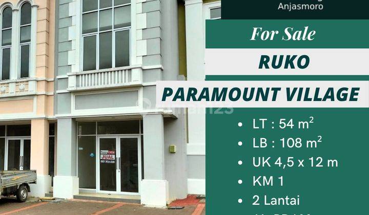 Dijual Ruko New 2 Lt Di Paramount Village 1