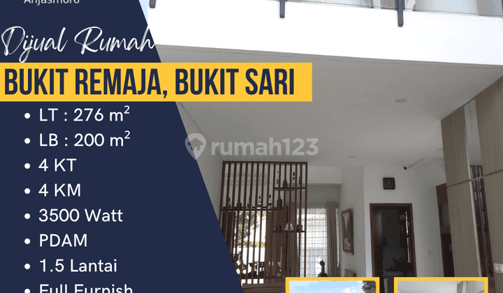 Dijual Rumah di Jl. Bukit Remaja, Bukit Sari 1