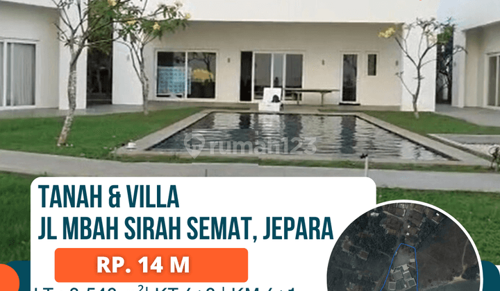 Dijual tanah & Villa di Jl. Mbah Sirah Semat Jepara, Tahunan 1