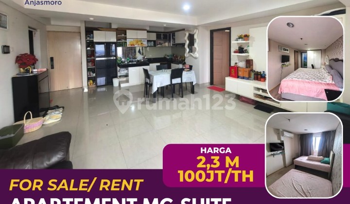 DISEWAKAN APARTEMEN MG SUITE LT 19 TYPE 2 BR FULL FURNISH  1