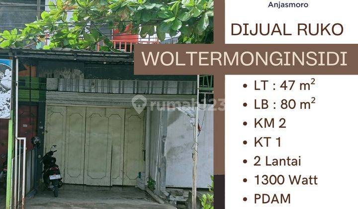 DIJUAL RUKO 2 LT JL WOLTER MONGINSIDI PEDURUNGAN SEMARANG  1