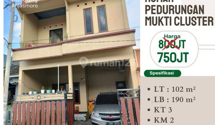 Dijual Rumah 2 Lantai Perum Pedurungan Mukti Semarang 1