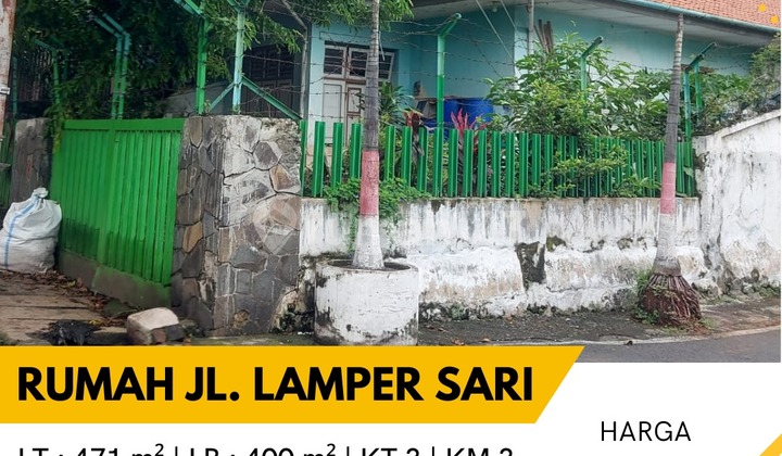 DIJUAL RUMAH LAMA POSISI HOOK SHM JL LAMPER SARI SEMARANG SELATAN 1