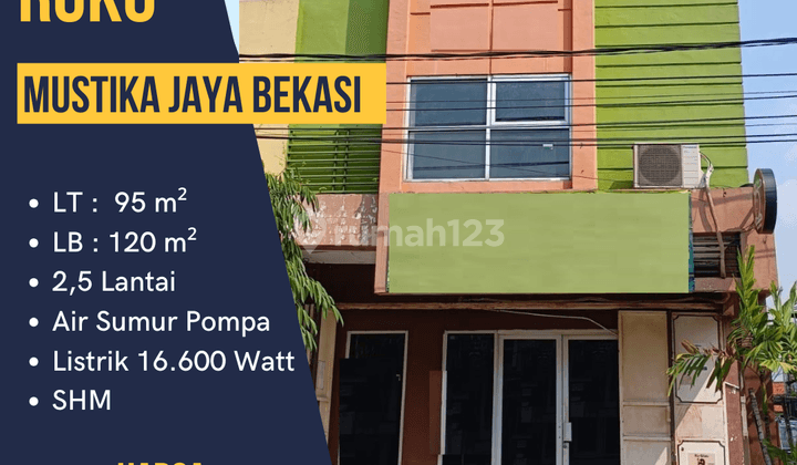 DIJUAL RUKO 2,5 LANTAI SHM JL DUKUH ZAMRUD PADURENAN BEKASI  1