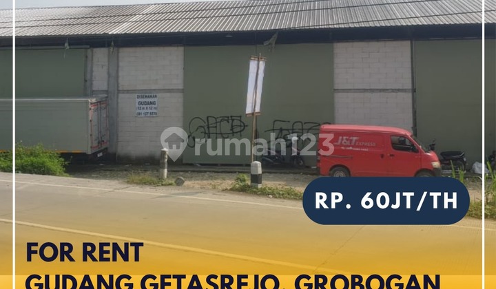 FOR RENT: WAREHOUSE BY THE MAIN ROAD, GETASREJO, GROBOGAN