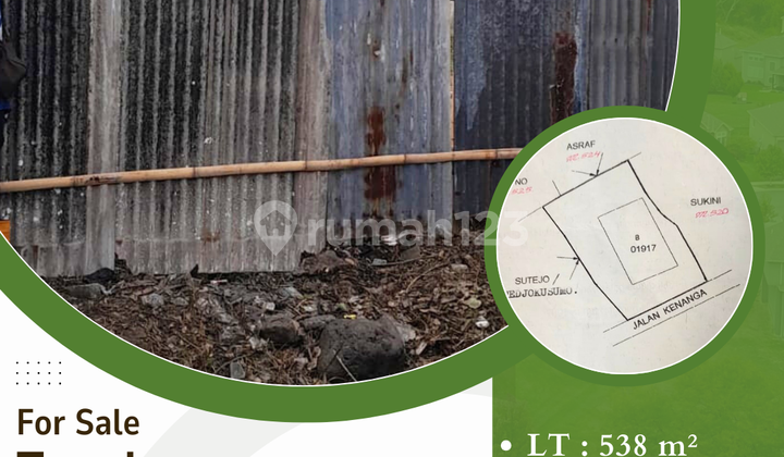 DIJUAL TANAH SIAP BANGUN SHM JL KENANGA UNGARAN BARAT 1