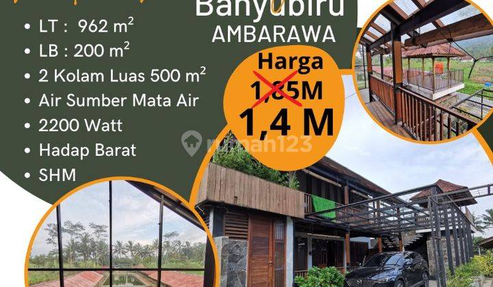 Dijual Cepat Bu Resto Pemancingan Banyubiru Ambarawa Semarang 1