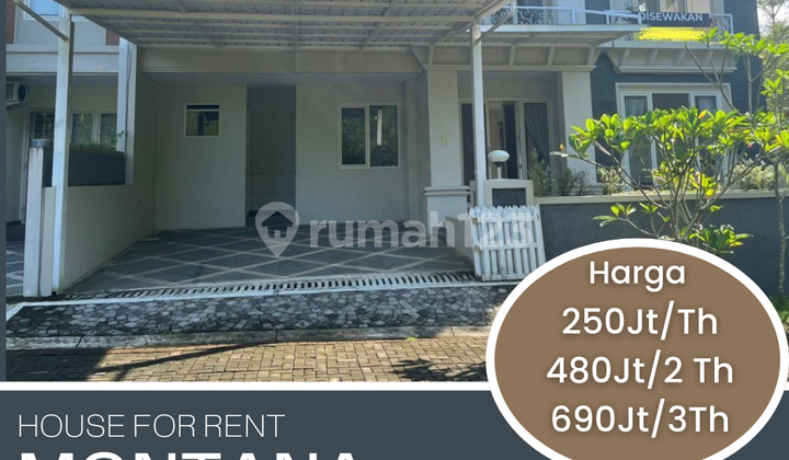 DISEWAKAN RUMAH 2 LT FURNISHED SIAP HUNI MONTANA TEMBALANG 1