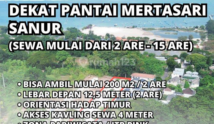 Land for rent near MERTASARI SANUR BEACH 1