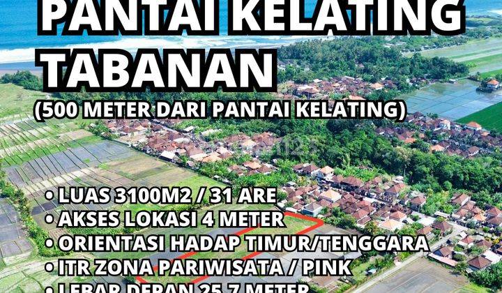 Dijual Tanah View Terbaik Dekat Pantai Kelating Tabanan 1