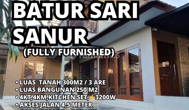 FULL FURNISHED SEMI VILLA HOUSE FOR SALE 2nd FLOOR BATUR SARI SANUR 1