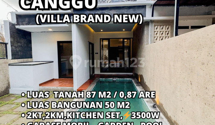 Brand New Villa Murah Berlokasi Di Betaka Padonan Canggu Bali