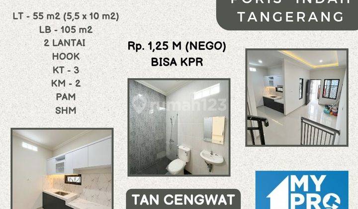 Dijual Rumah Baru 2 Lantai Di Poris Indah Tangerang 2