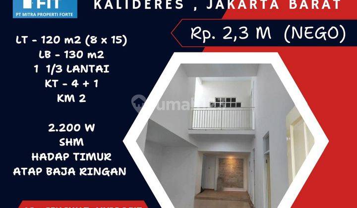 DIJUAL RUMAH BAGUS BARU RENOV DI CITRA GARDEN 3,KALIDERES  1