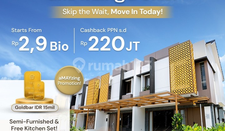 Rumah Baru Puri 11 Harga Start 2,9m, Bagus Shm, Di Karang Tengah