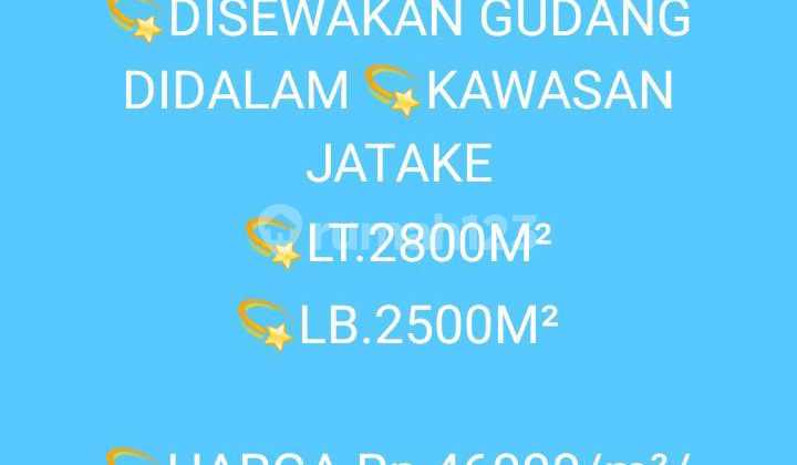 Disewakan Gudang Di Kawasan Jatake Tangerang